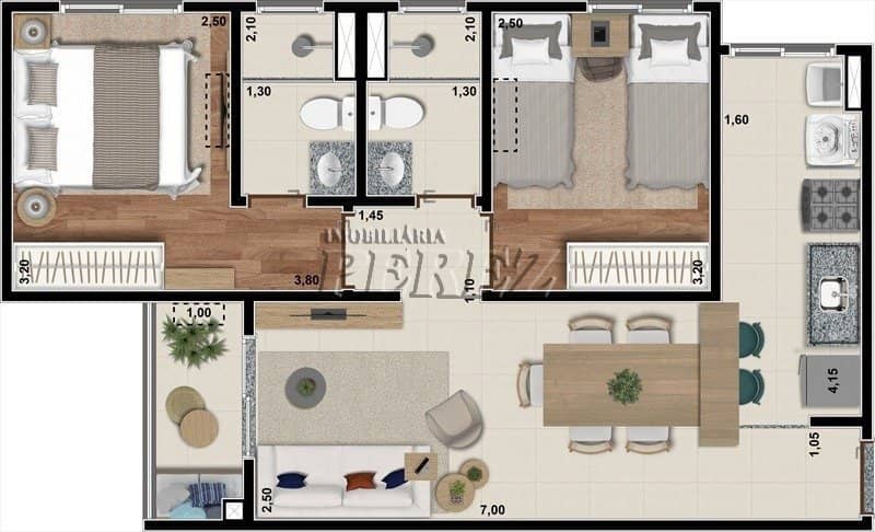 Apartamento novo para vender e alugar no Condomínio Ever - em frente ao Norte Shopping, Londrina - Foto 1