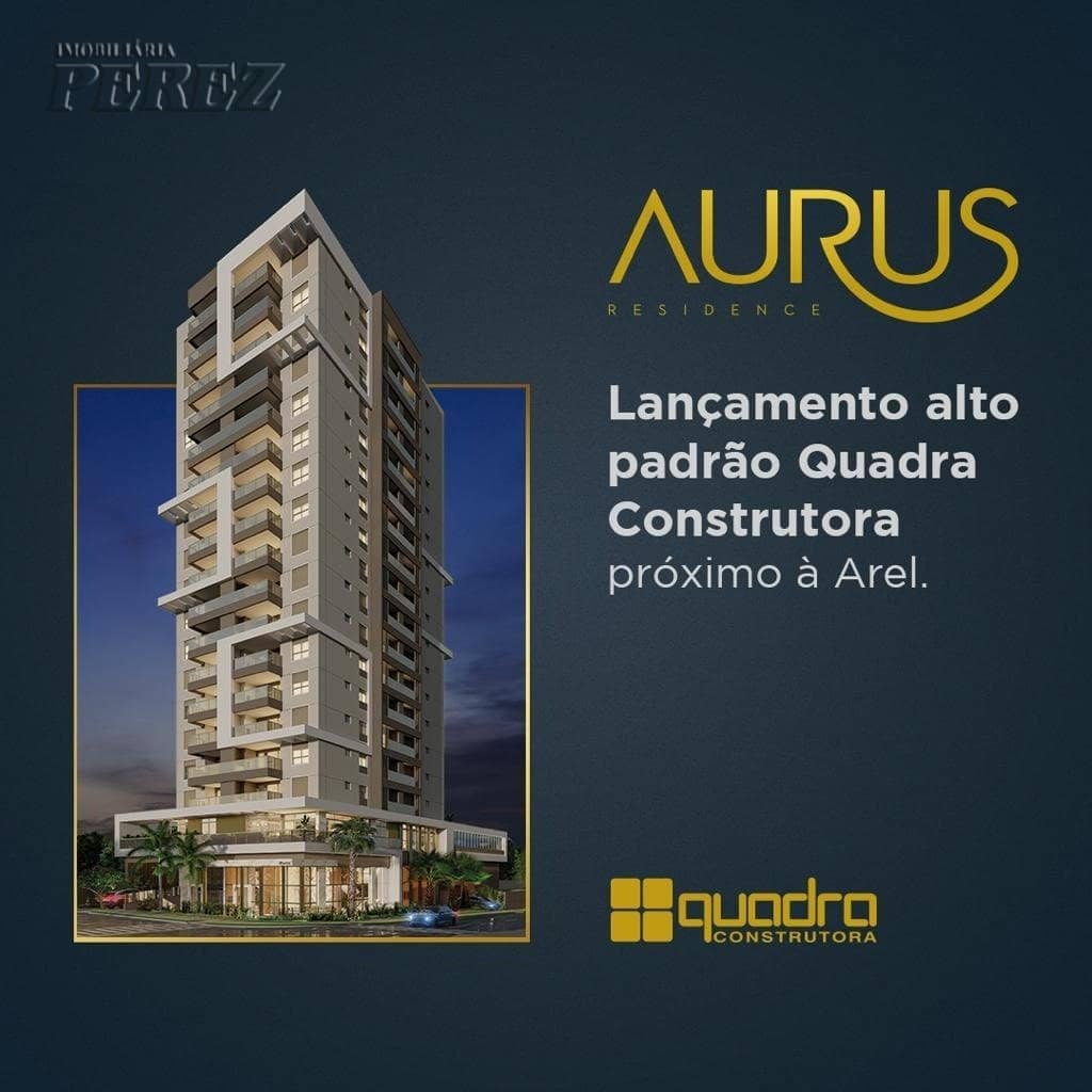 Apartamento no Aurus Residence, de 3 quartos, 103.7 m² à venda no Petrópolis - Londrina/PR - Foto 0