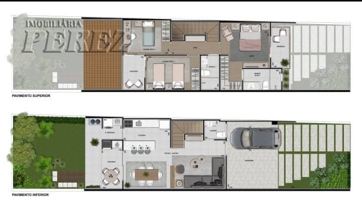 Sobrado, de 3 quartos, 120 m² à venda no Sabará I - Londrina/PR - Foto 1