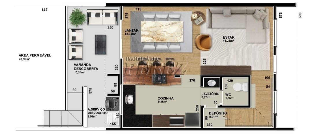 Sobrado, de 3 quartos, 88.67 m² à venda no Lindóia - Londrina/PR - Foto 3