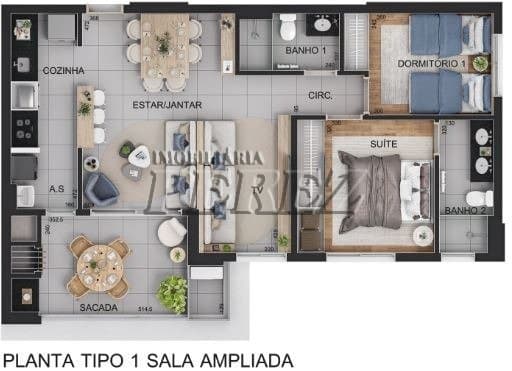 Apartamento no Art Home, de 2 quartos, 82.53 m² à venda no Centro - Londrina/PR - Foto 28