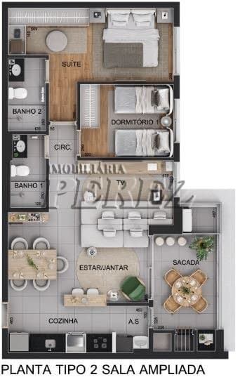 Apartamento no Art Home, de 2 quartos, 82.53 m² à venda no Centro - Londrina/PR - Foto 29