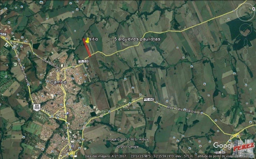 Imóveis Rurais, de 1 quarto, 121000 m² à venda no Rural - Cambe/PR - Foto 2