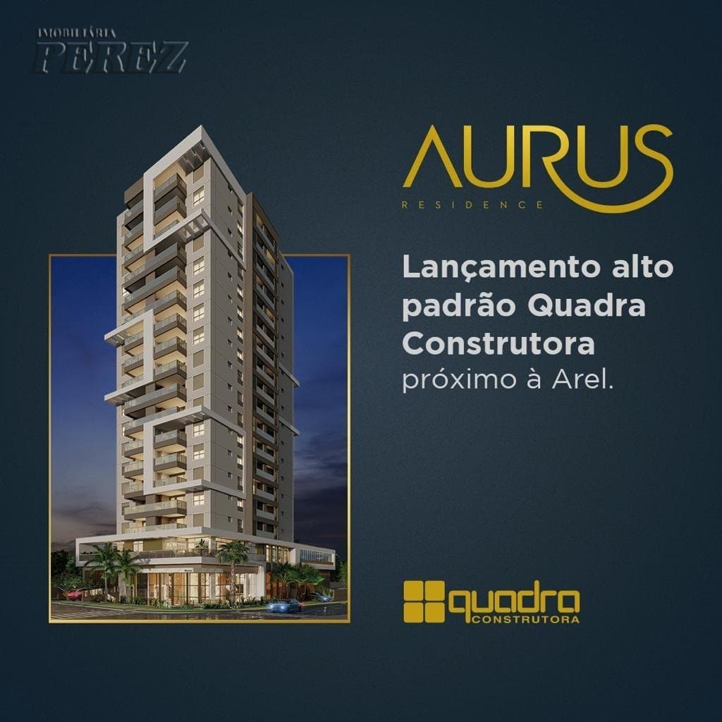 Apartamento no Aurus Residence, de 3 quartos, 103.7 m² à venda no Petrópolis - Londrina/PR - Foto 0