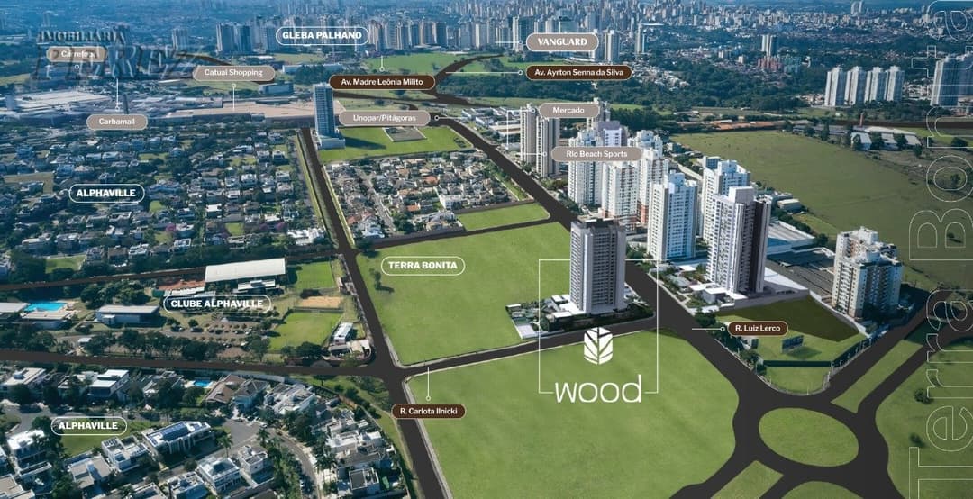 Apartamento no Wood, de 2 quartos, 70 m² à venda no Terra Bonita - Londrina/PR - Foto 1