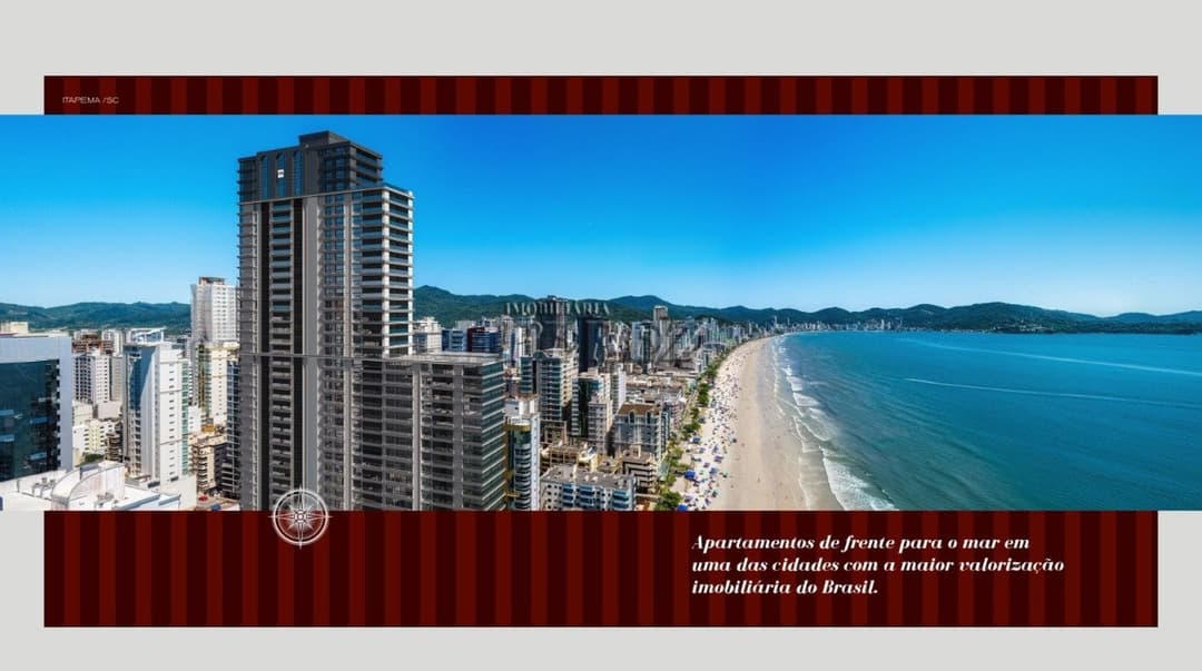 Apartamento a venda em Itapema, no Edifício Latitude em frente a Orla em Meia praia. - Foto 2